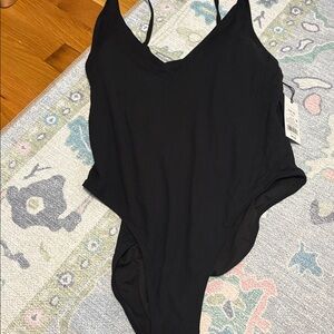 Black One-Piece Swimsuit